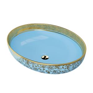 Vasque à poser CEREZA – forme ovale avec bord fin - Image principale