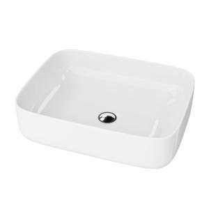 Vasque à poser GALERA – forme rectangulaire avec un bord fin et légèrement ovale - Image principale