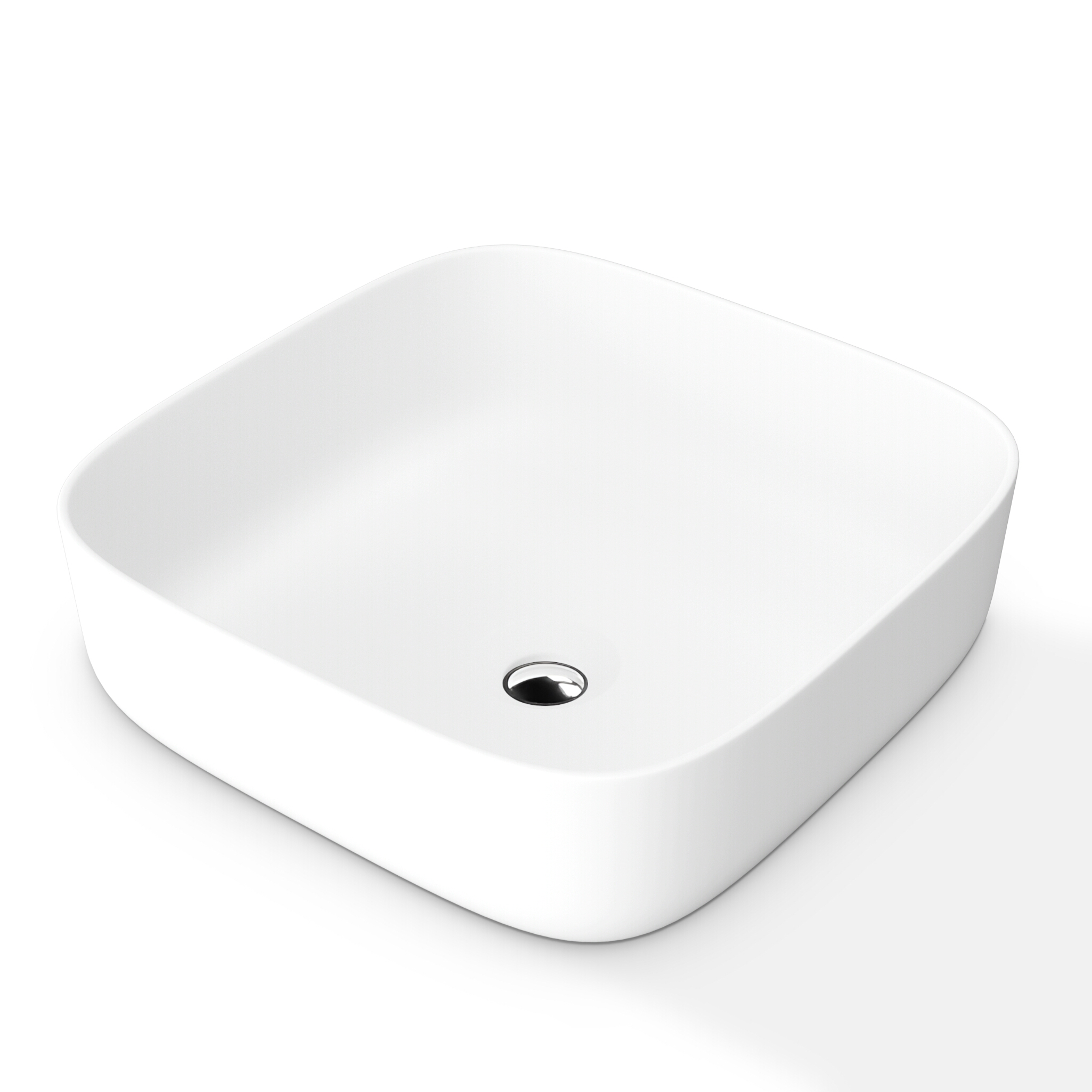 Vasque GALERA MINI blanc brillant au bord fin arrondi