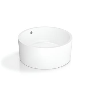 Vasque à poser LA PALMA – design rond en blanc classique - Image supplémentaire