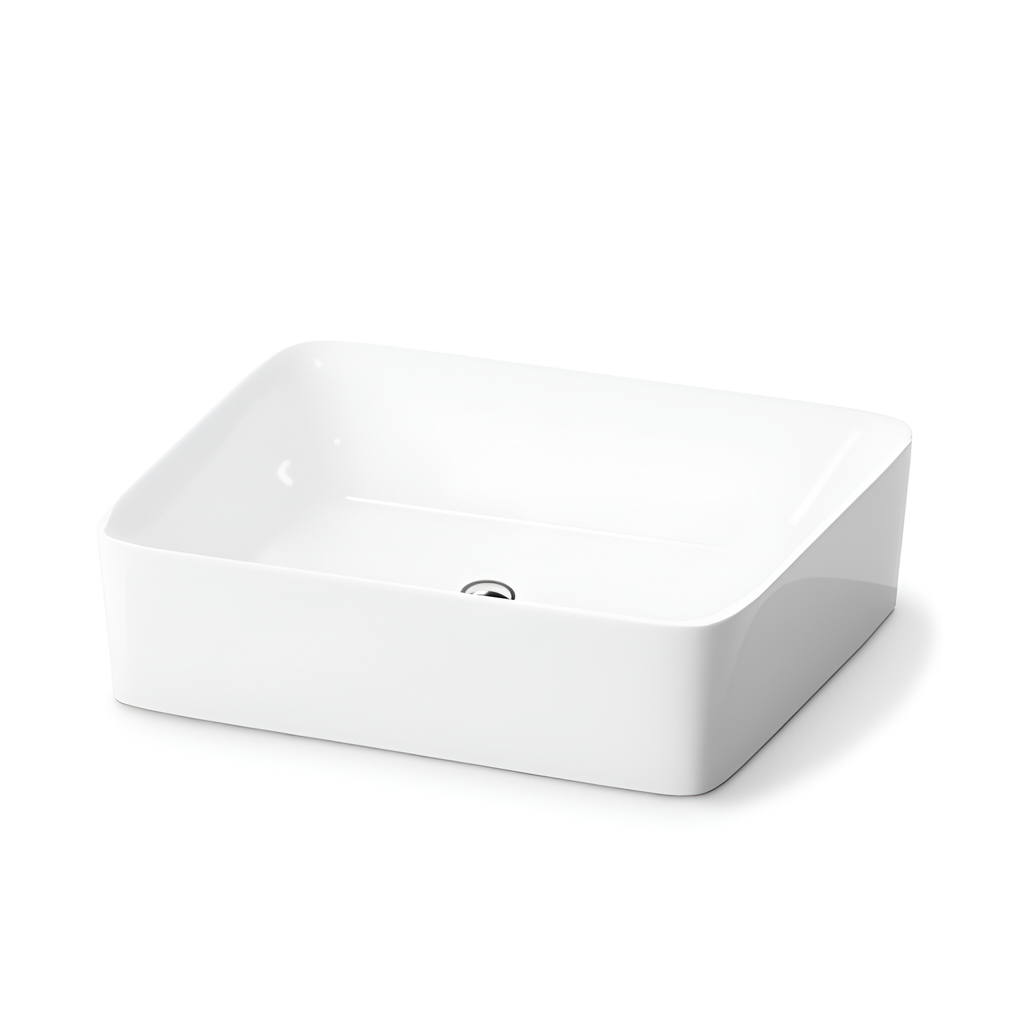 Vasque Luneza Grande au bord fin, blanc brillant