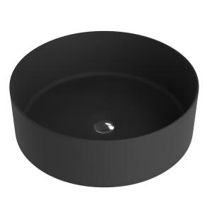 Vasque à poser Merida Black – design rond en noir - Image principale