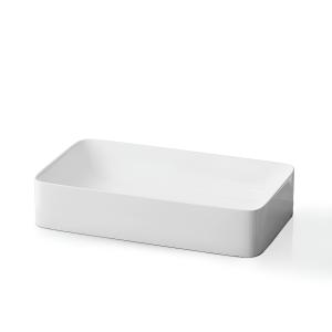 Vasque à poser Pasana Grey – rectangulaire, gris mat, bord fin et délicat - Image supplémentaire