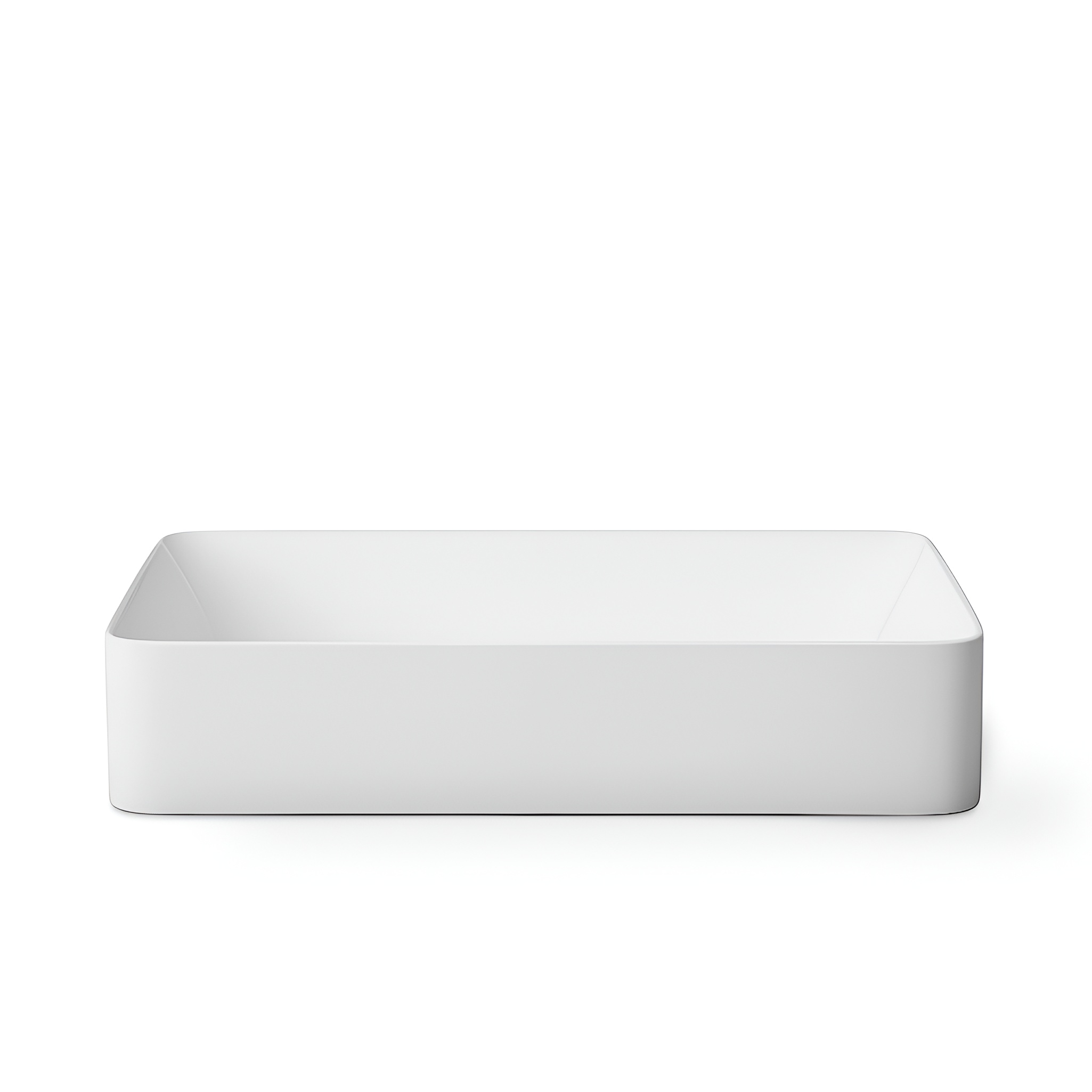 Vasque Pasana Grey en céramique gris mat, forme rectangulaire