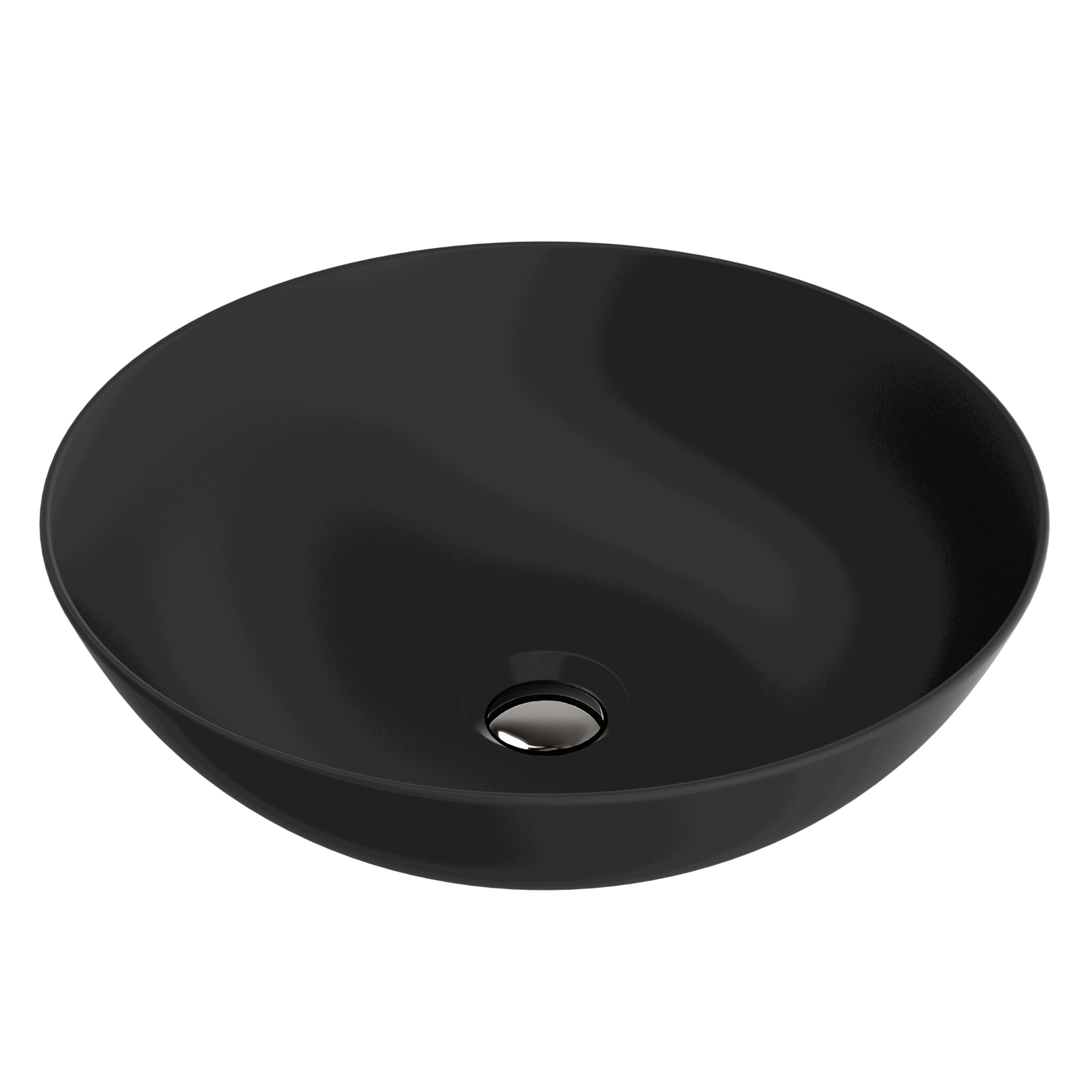Vasque à poser ROSA BLACK – ronde, noir mat
