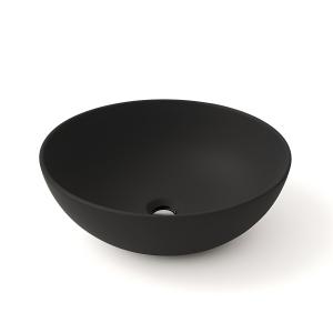 Vasque à poser ROSA BLACK – ronde, noir mat - Image supplémentaire