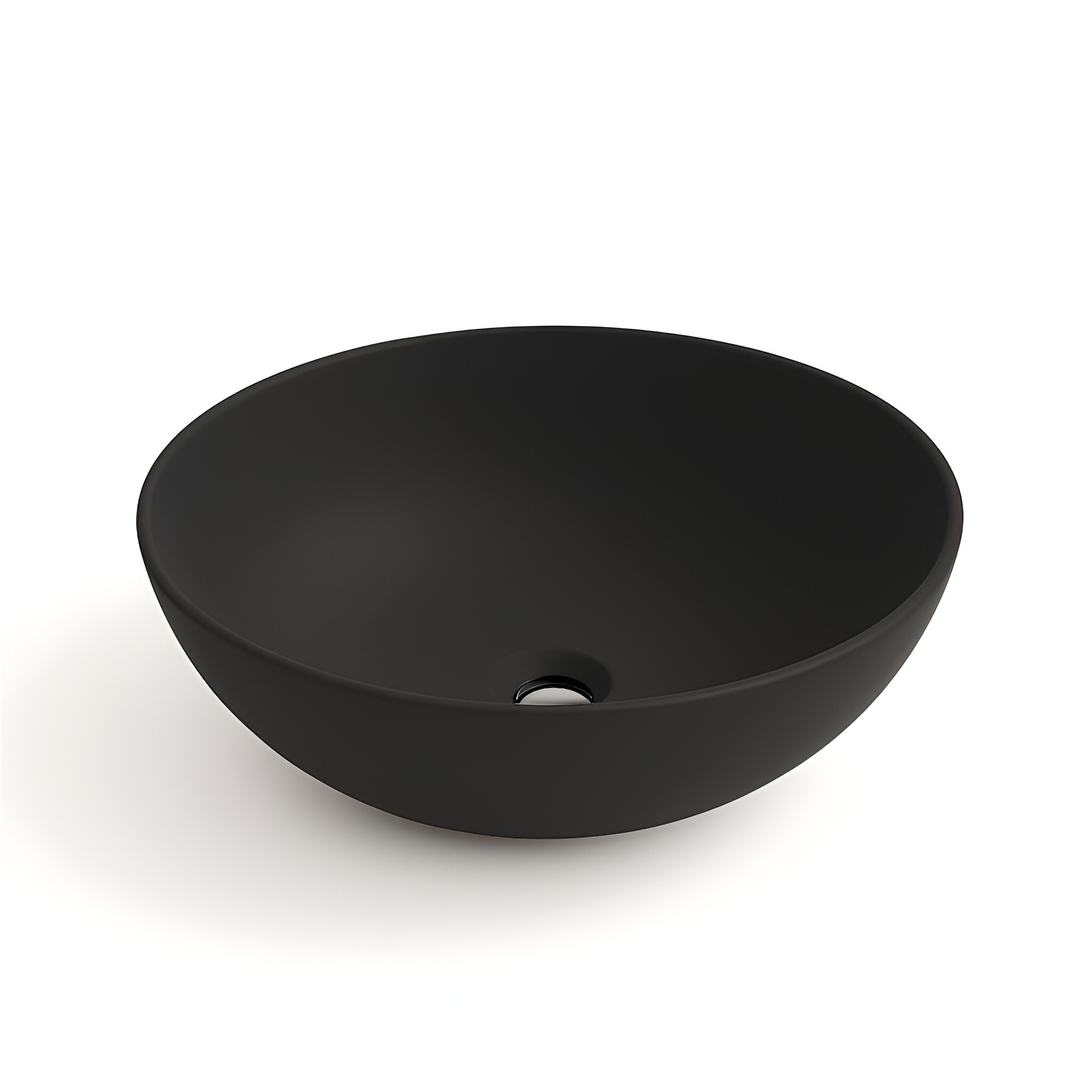 Vasque à poser ROSA BLACK noir mat, sans perçage pour la robinetterie