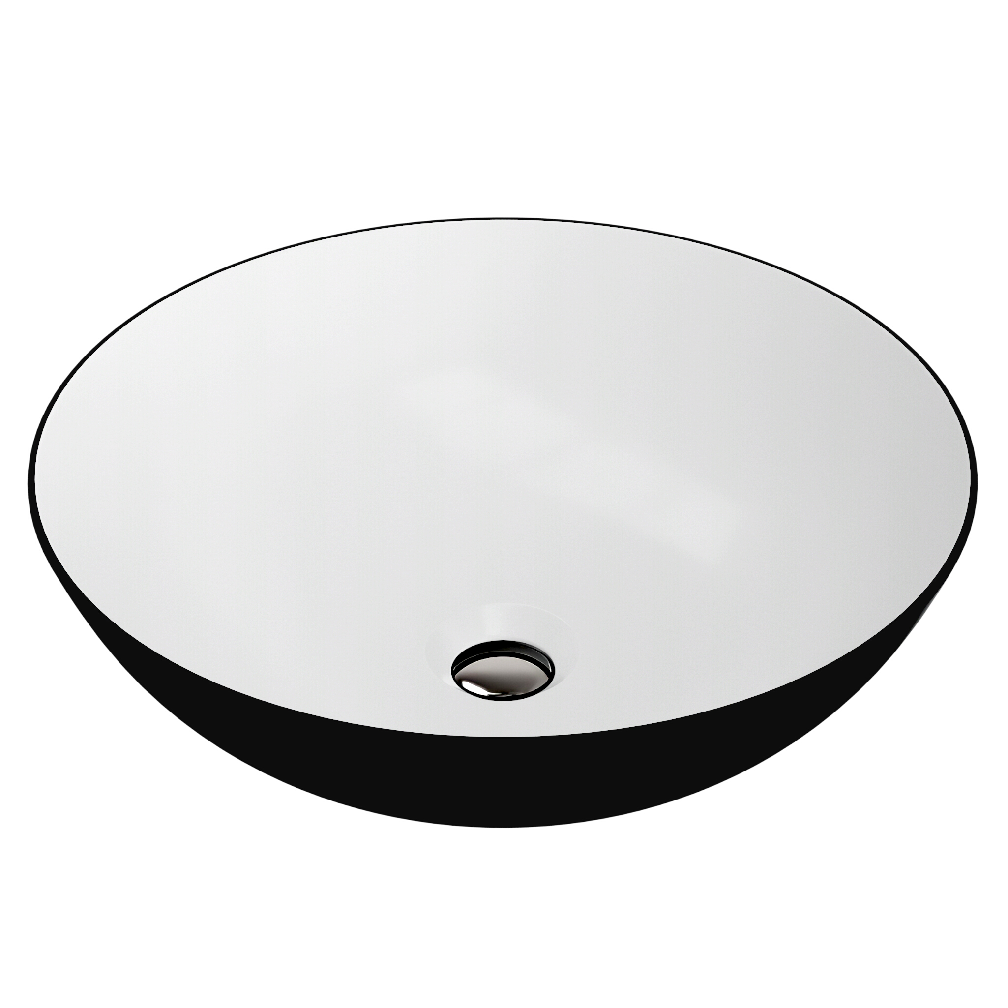 Vasque à poser ROSA Black/White – design rond bicolore