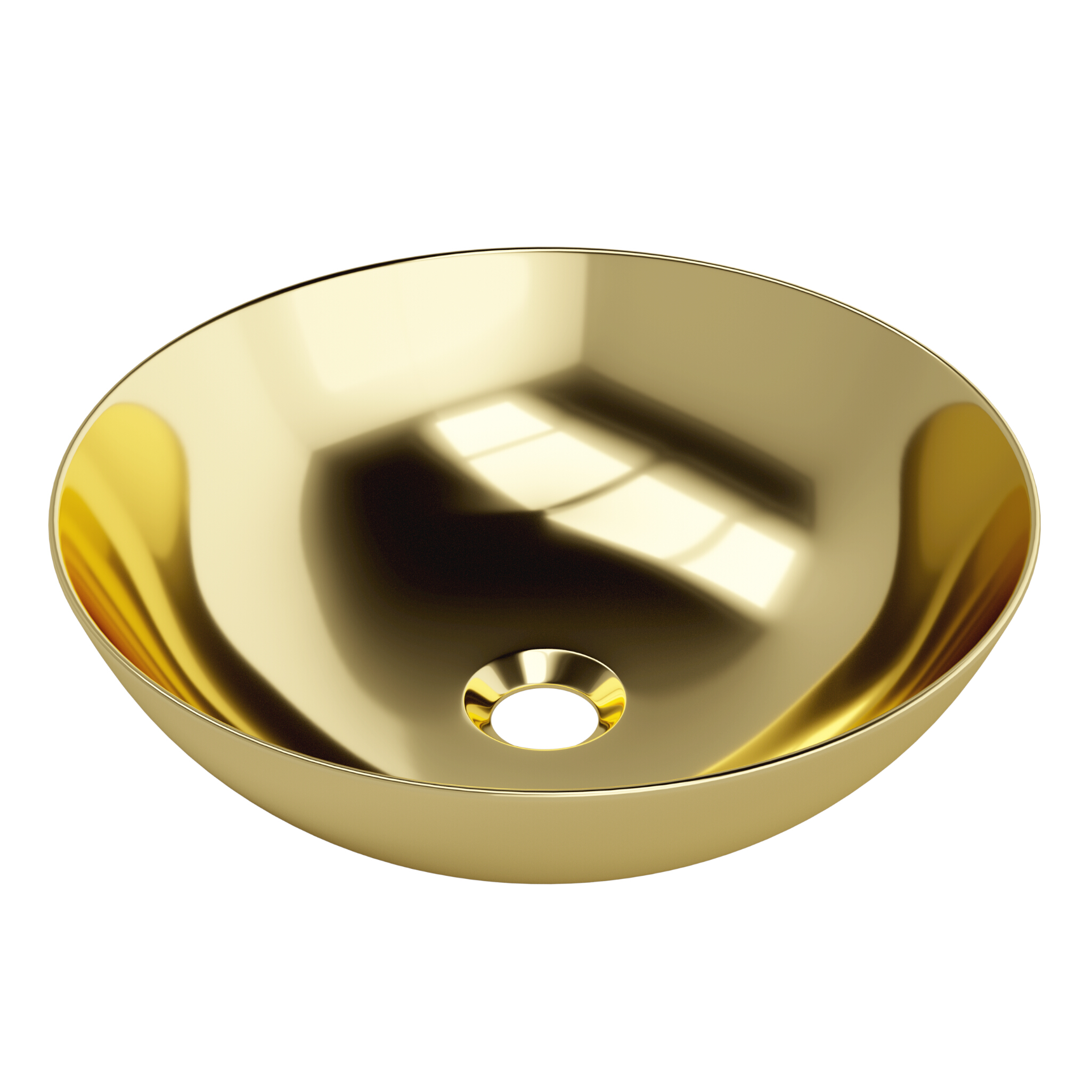 Vasque à poser ROSA GOLD – design rond en or raffiné