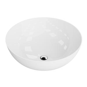 Vasque à poser ROUND – coupe ronde en porcelaine blanche - Image principale