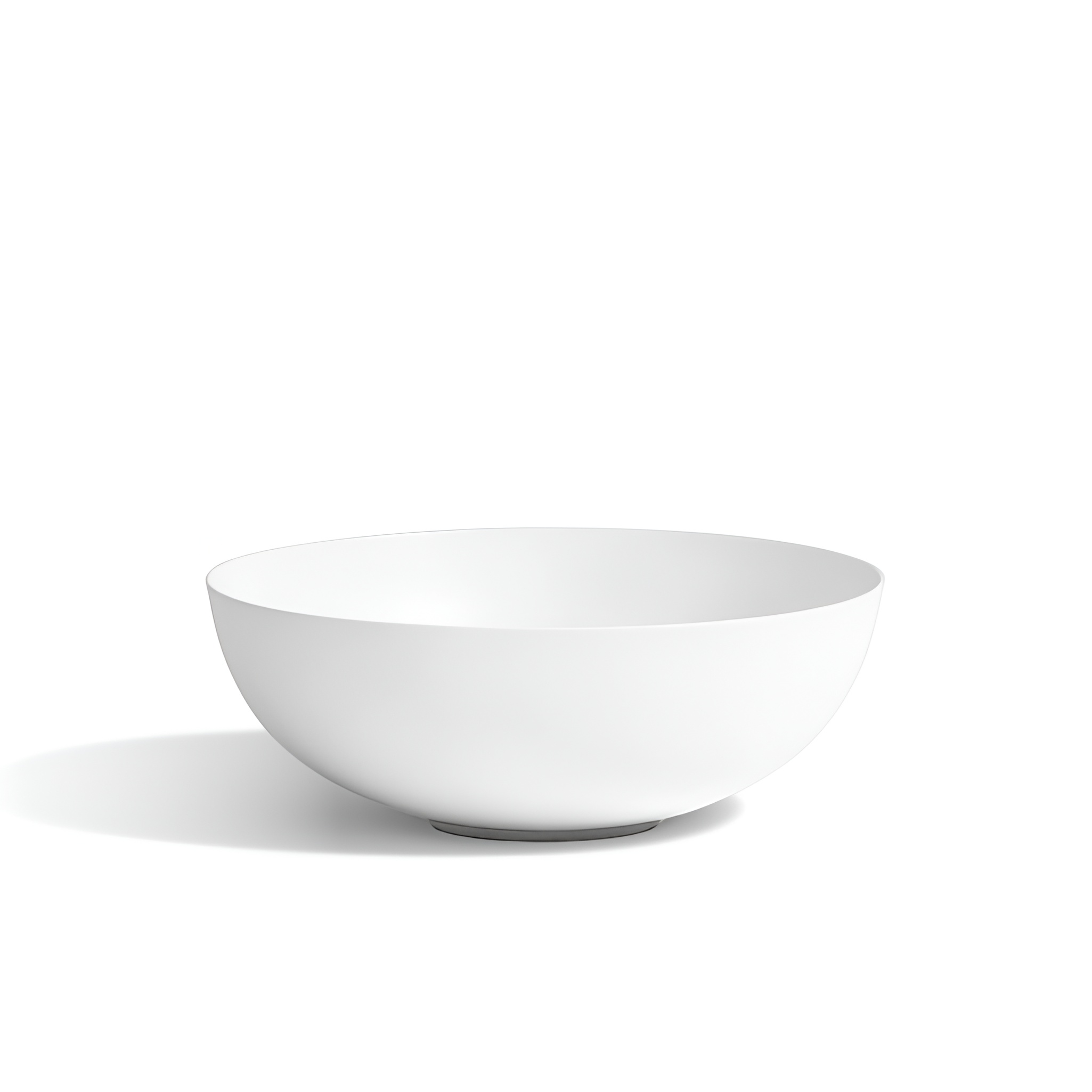 Vasque à poser ROUND en céramique sanitaire blanc brillant