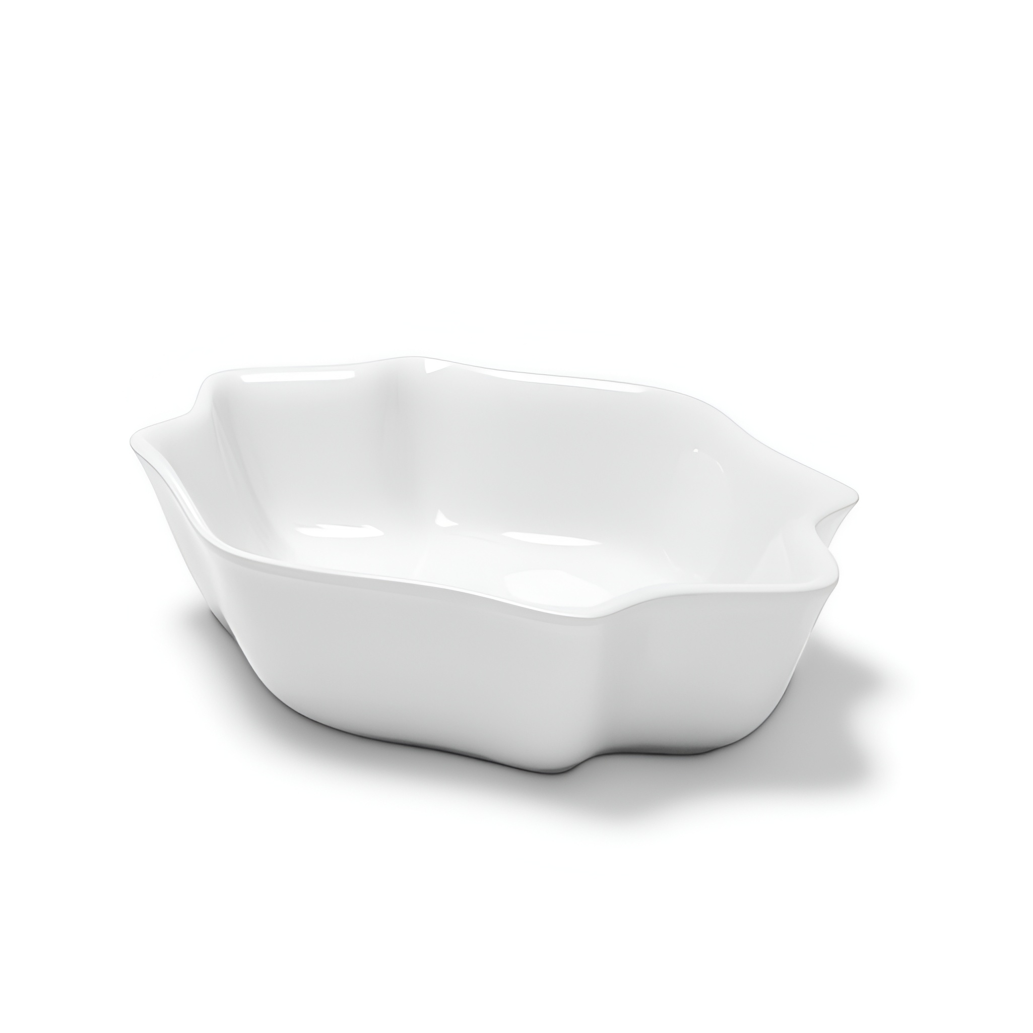 Vasque Selena en céramique blanche à surface lisse