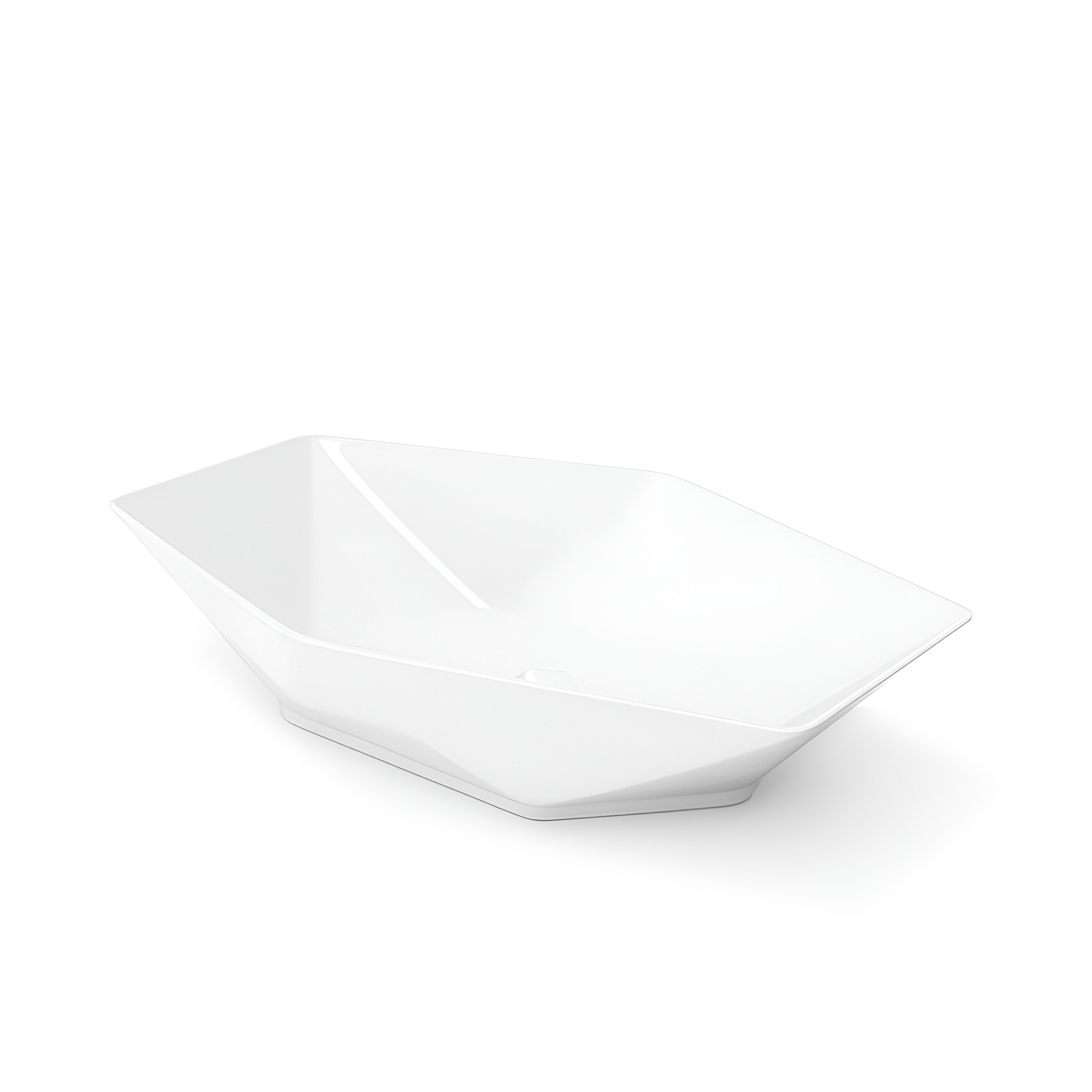 Vasque SOVENA au bord fin, blanc brillant