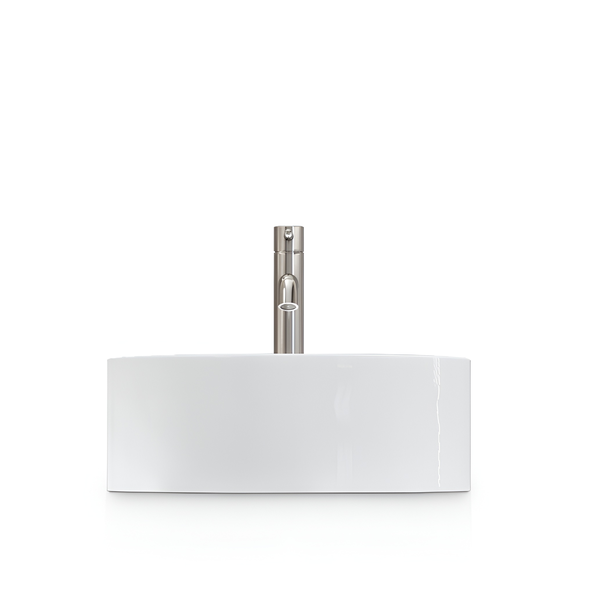Vasque à poser TENERYFA en céramique sanitaire blanc brillant