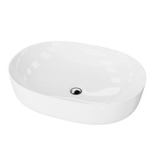 Vasque à poser VERSO – rebord fin en porcelaine, sans trou de robinetterie ni trop-plein - Image principale
