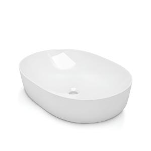 Vasque à poser VERSO – rebord fin en porcelaine, sans trou de robinetterie ni trop-plein - Image supplémentaire