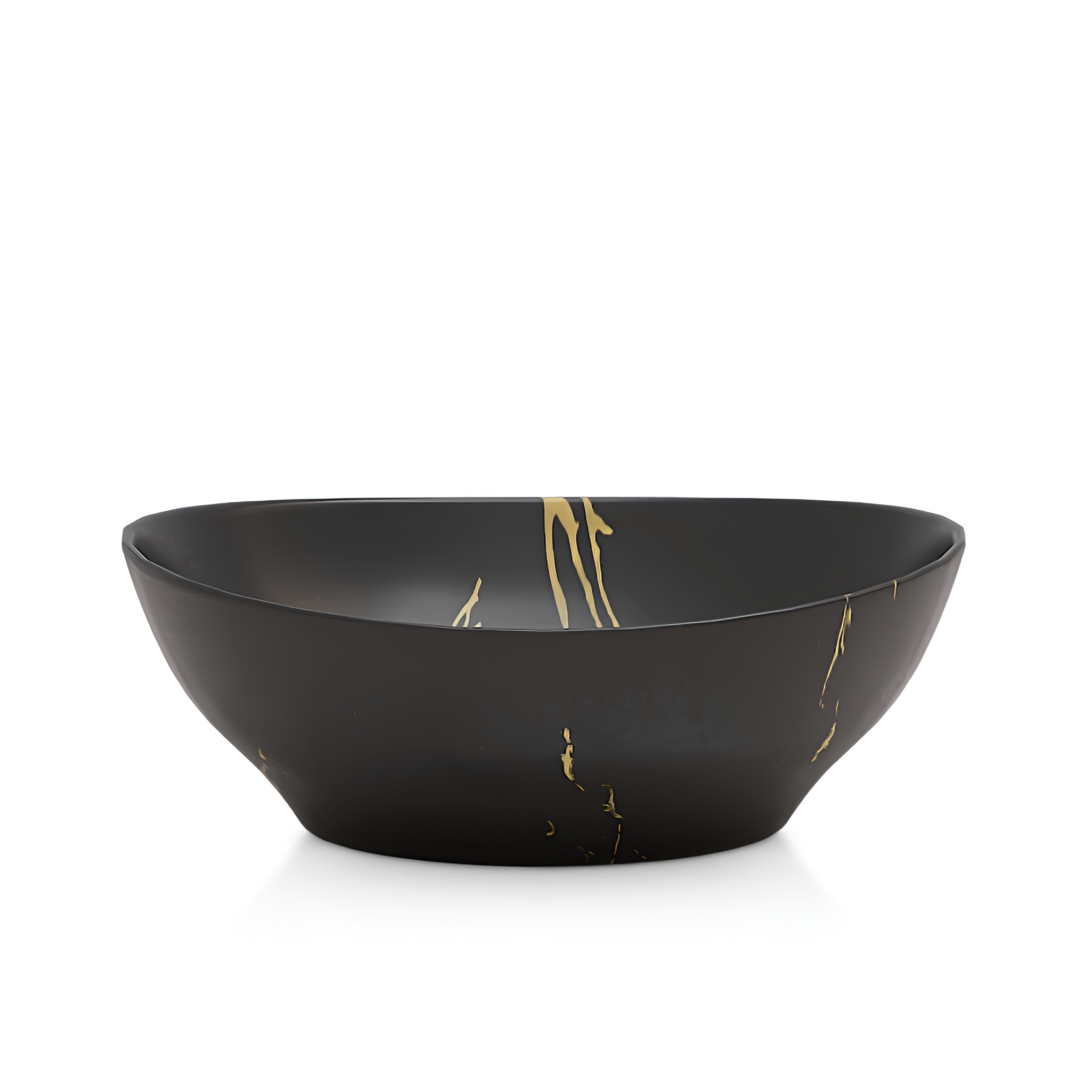 Vasque à poser Zefir, céramique noire et brillante