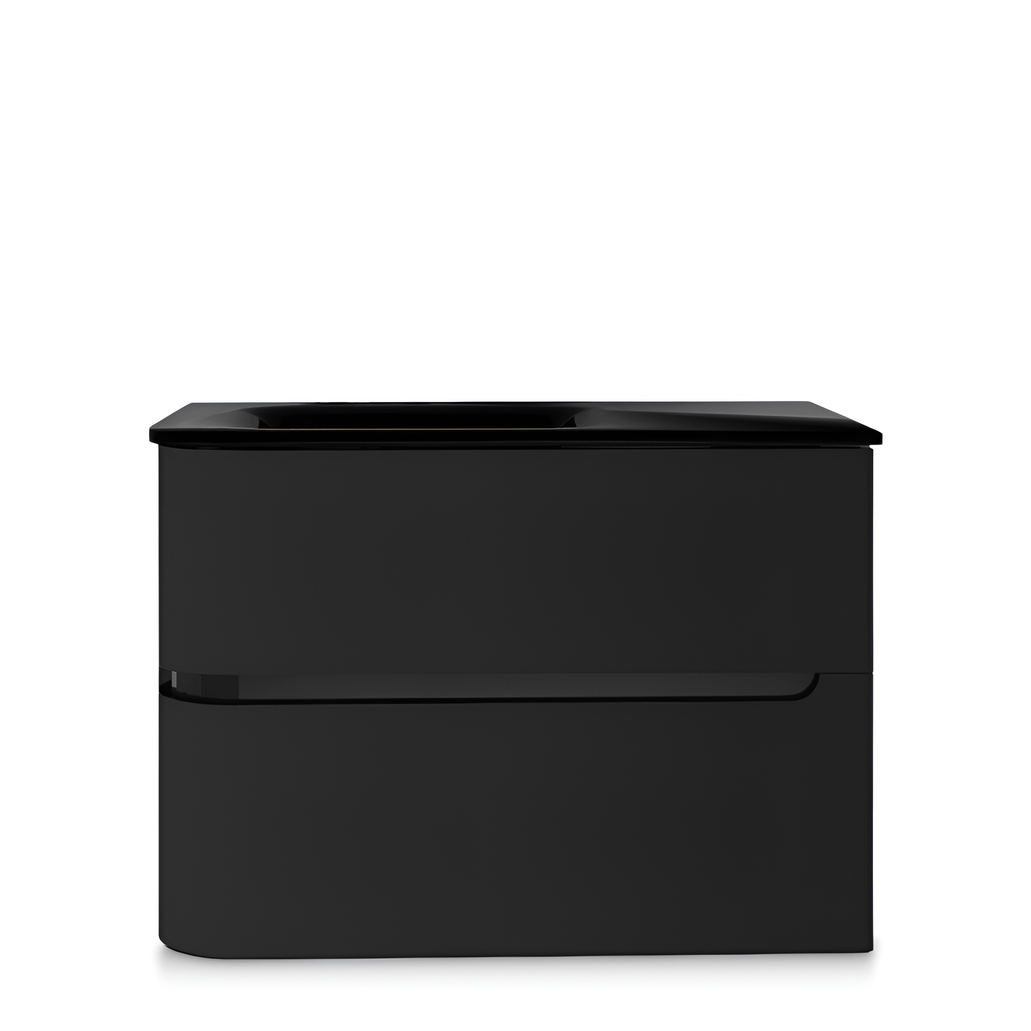 Meuble sous-vasque Atlanta Black 80 en noir mat, 80 cm