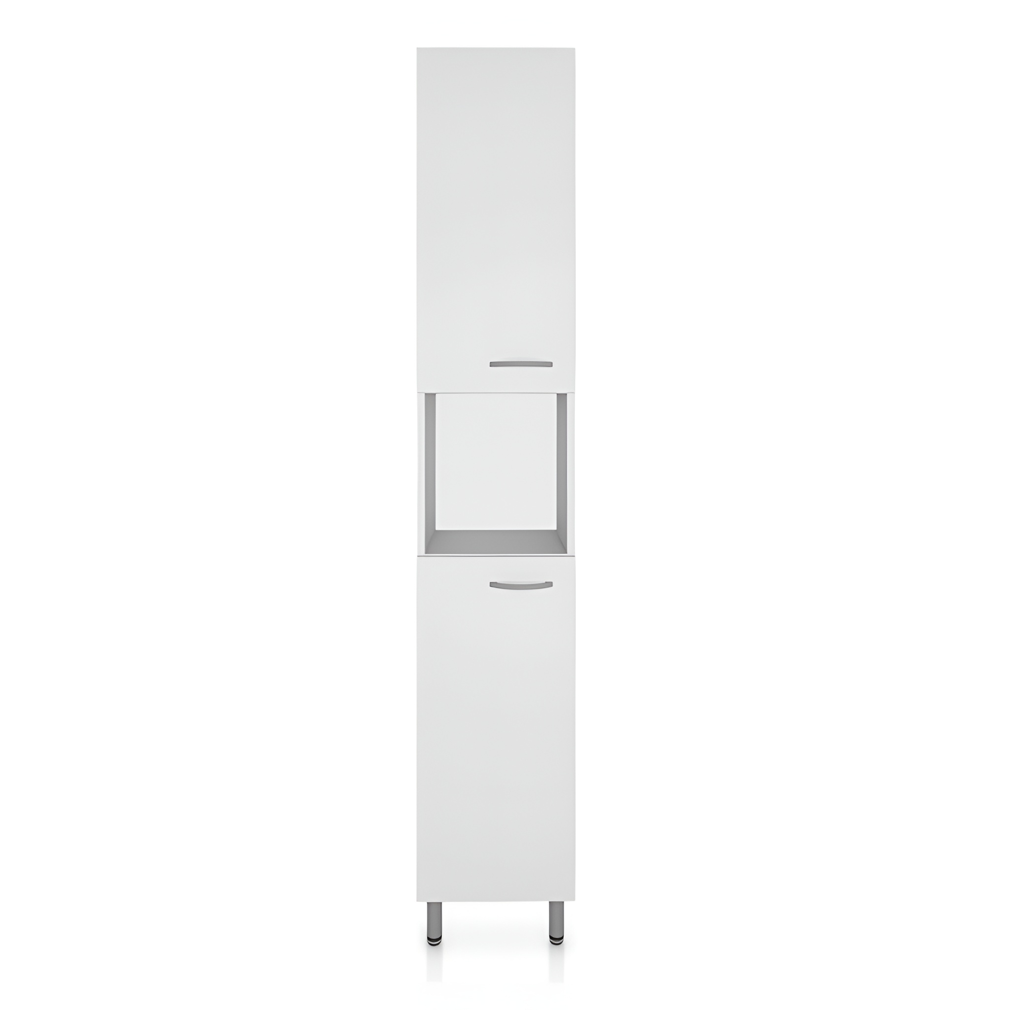 Armoire colonne haute BASIC BARATO 300, blanc haute brillance