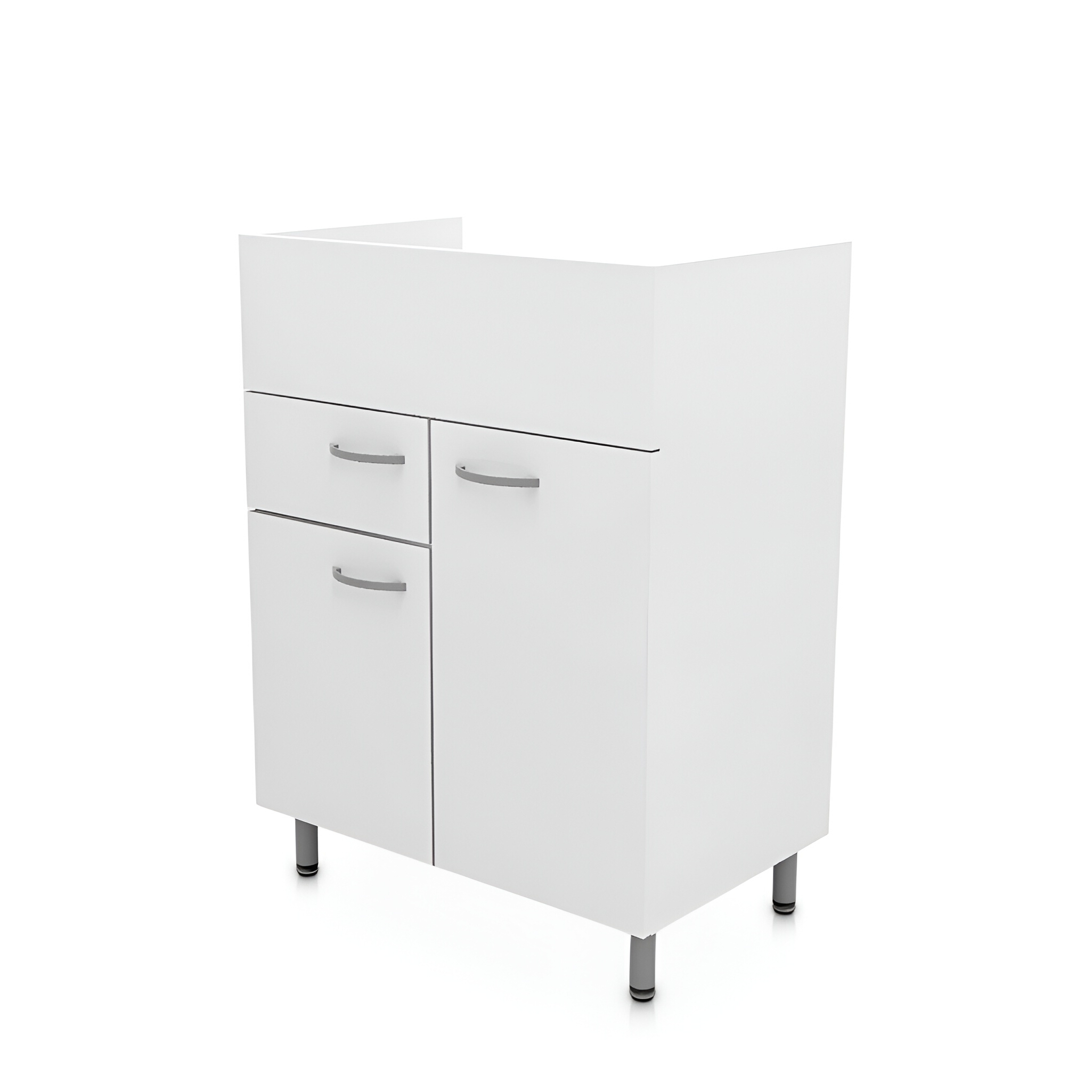 Meuble autoportant BASIC BARATO 60, blanc brillant