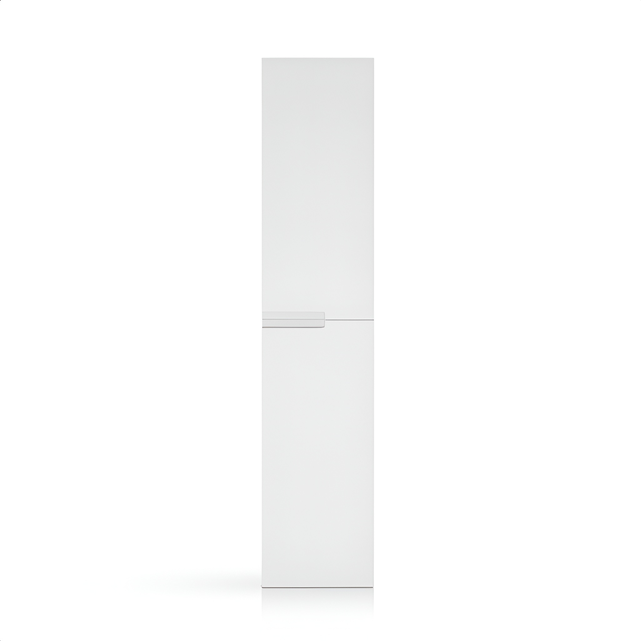 Armoire haute FLORYDA blanc brillant fixée au mur