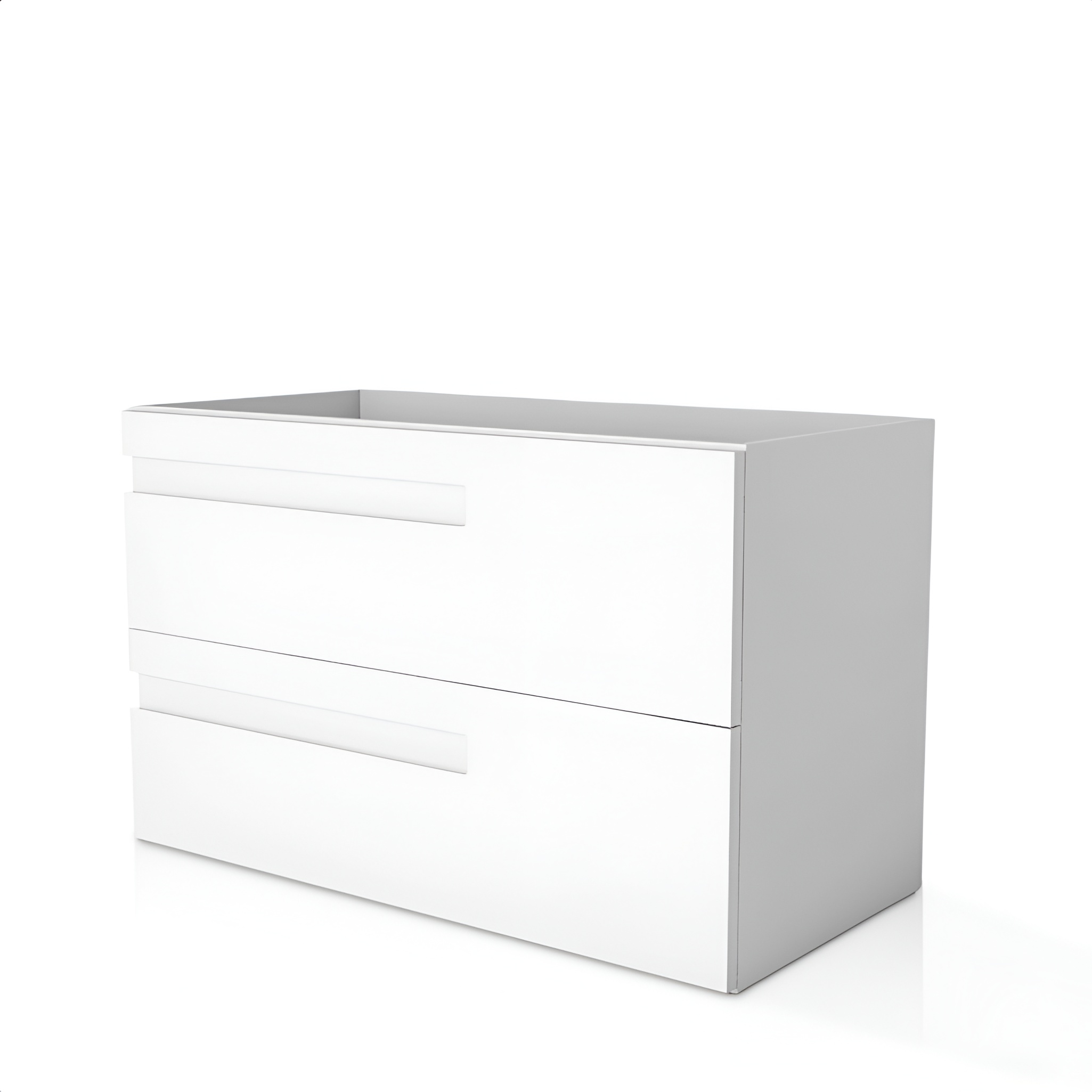 Meuble FLORYDA 800 suspendu, blanc brillant, 80 cm de large