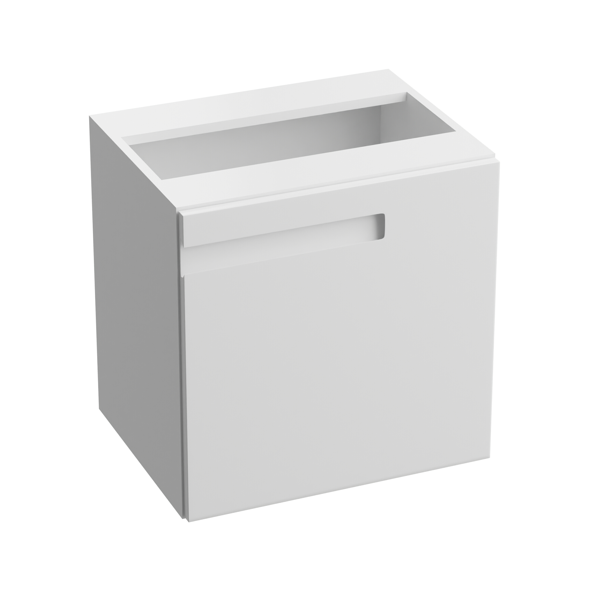 Meuble suspendu Cargo coulissant FLORYDA 500, blanc brillant, extraction totale et fermeture amortie Soft-Close