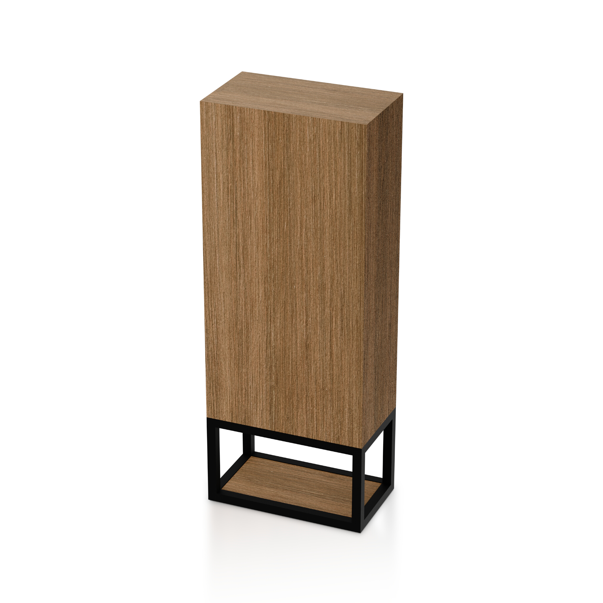 Armoire haute et étroite Freja 350, suspendue, en aspect bois