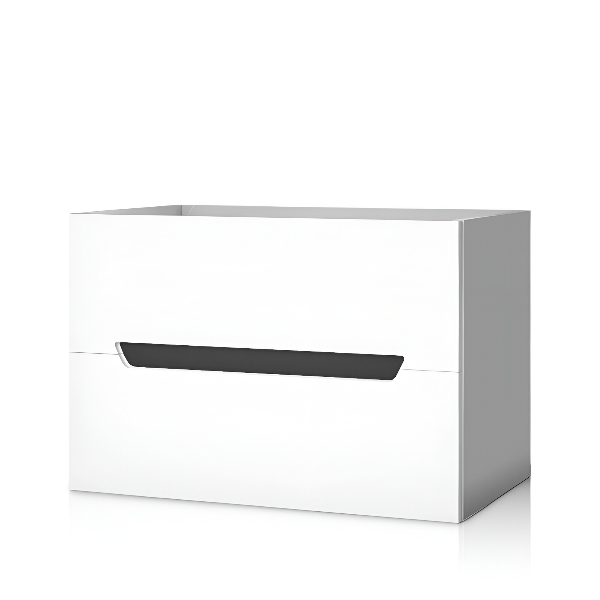 KANSAS Noir 800, meuble sous-vasque blanc et noir