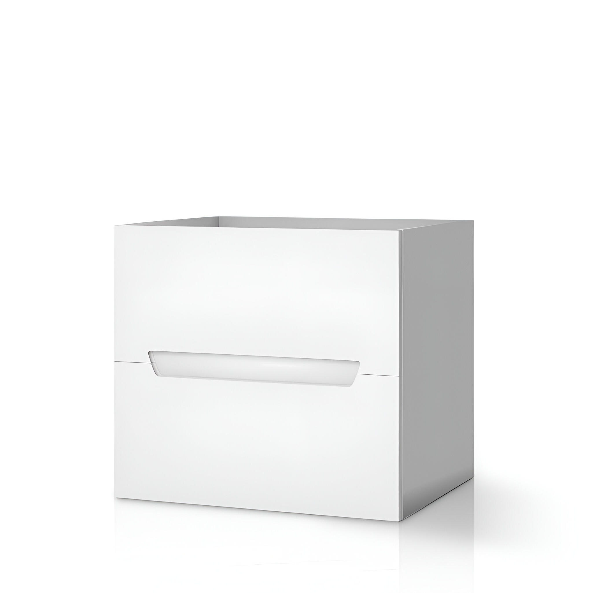 KANSAS Blanc 600, meuble sous-vasque blanc brillant