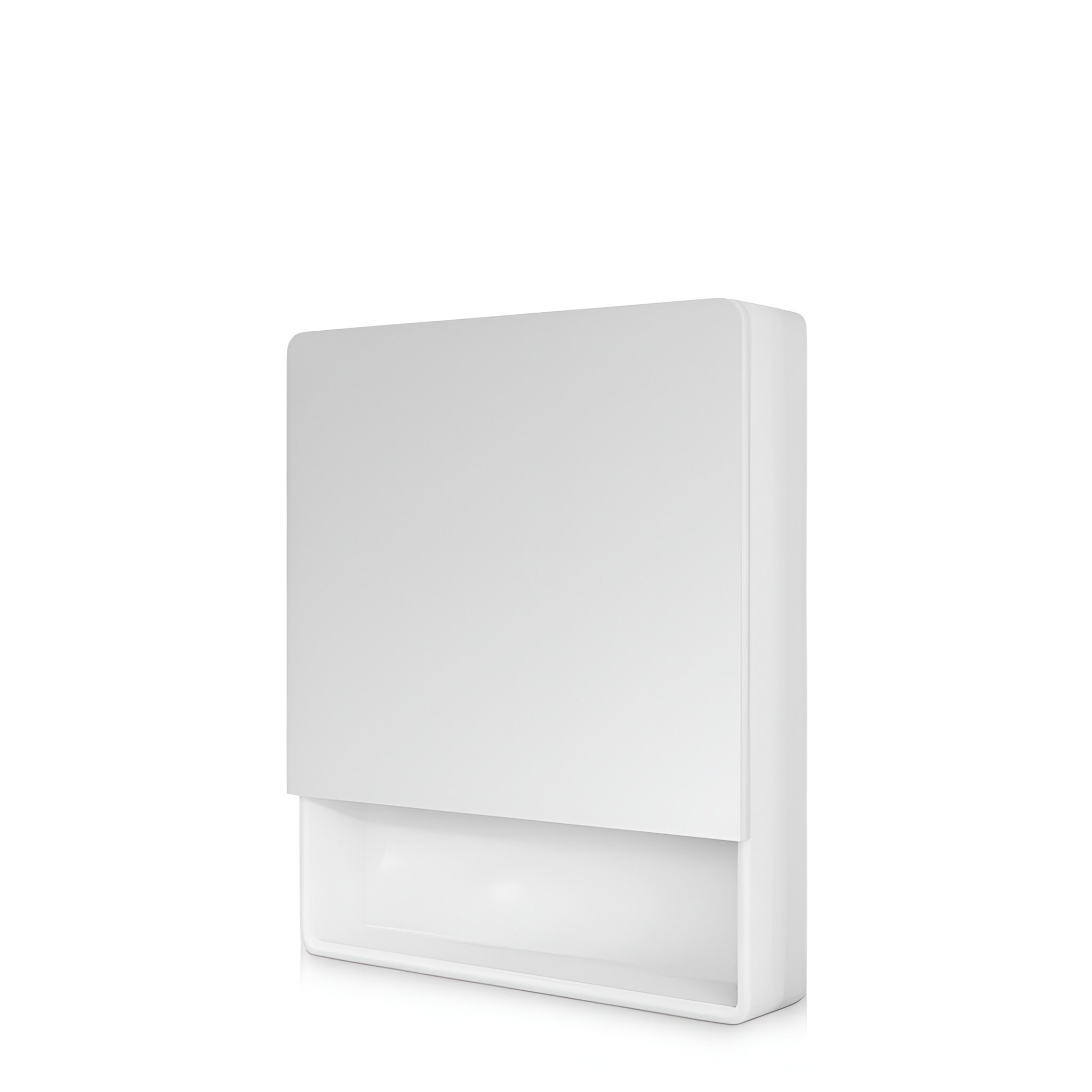Armoire à miroir Karolina 600 sans poignée, caisson blanc