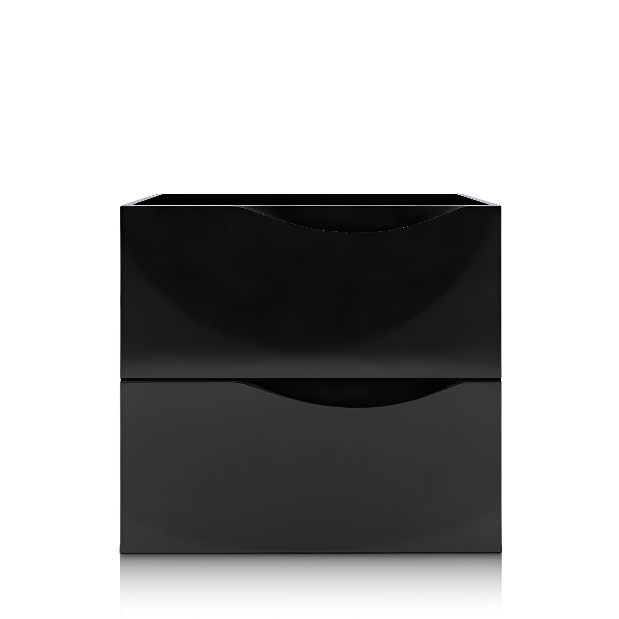Meuble sous-vasque suspendu KOLORADO 600 noir brillant