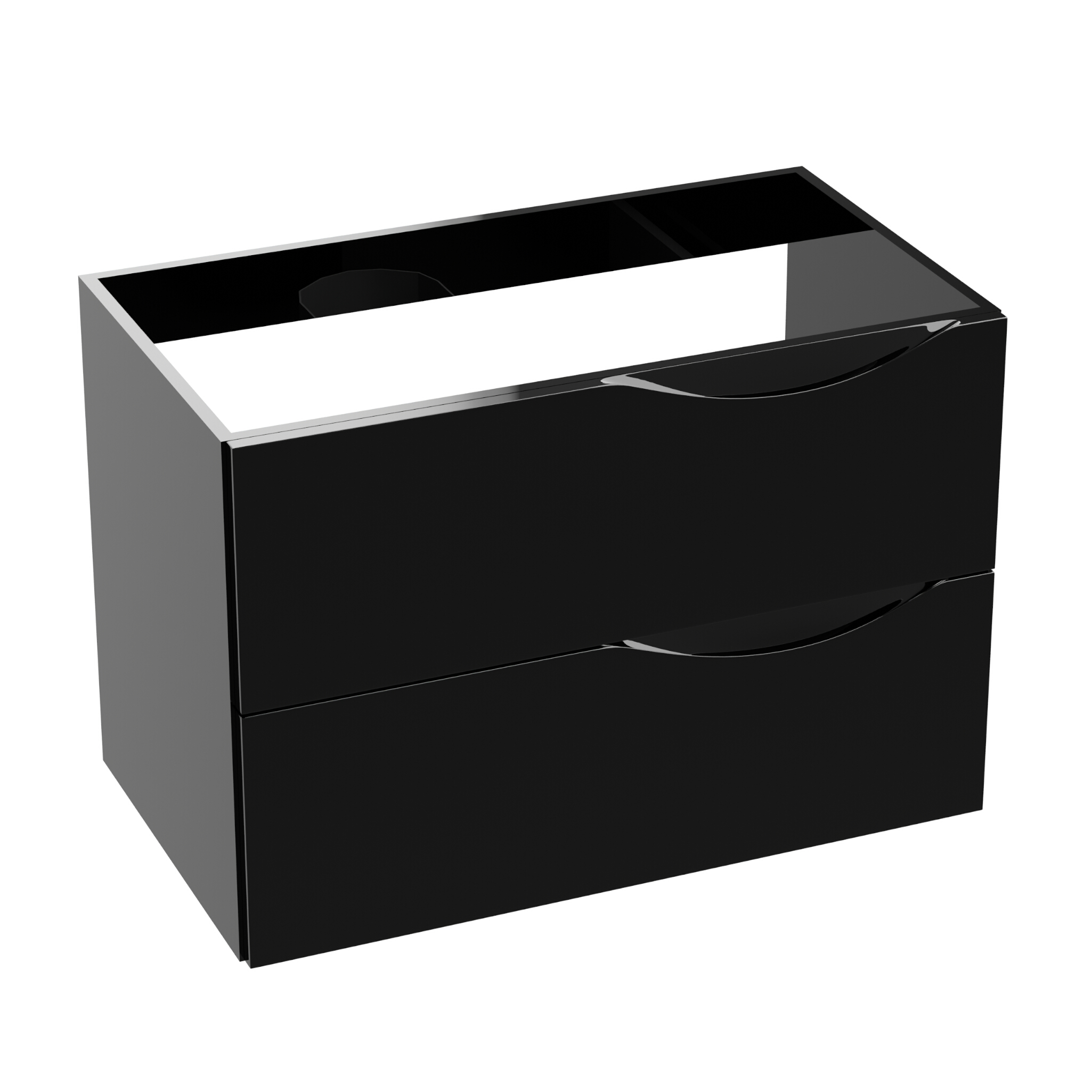 Meuble haut KOLORADO Noir Brillant 800 mm