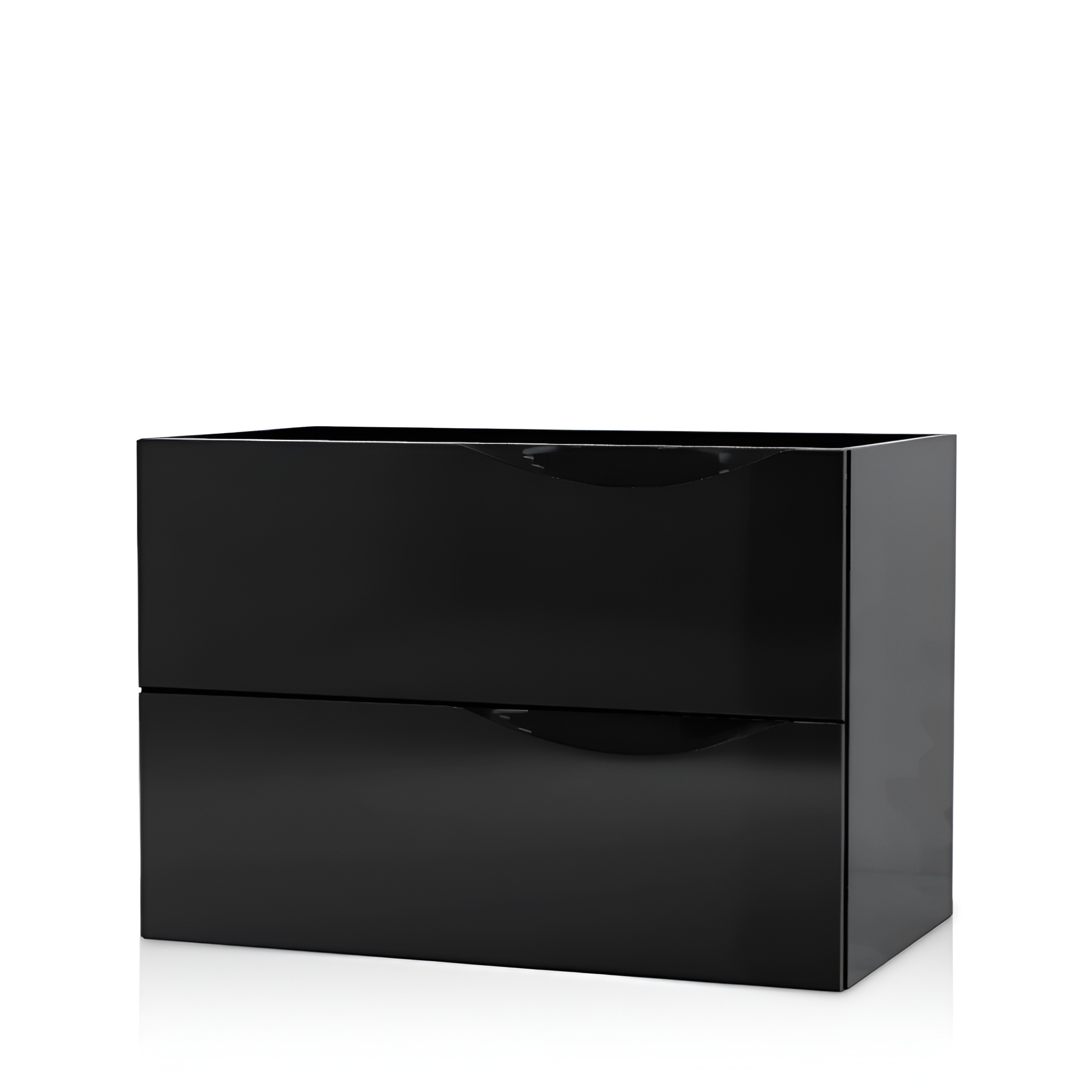 Meuble KOLORADO 800 noir brillant, tiroirs à extraction totale