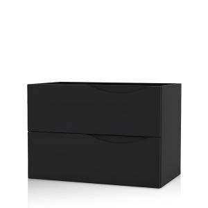 Meuble haut KOLORADO Noir Mat 80 cm - Image supplémentaire