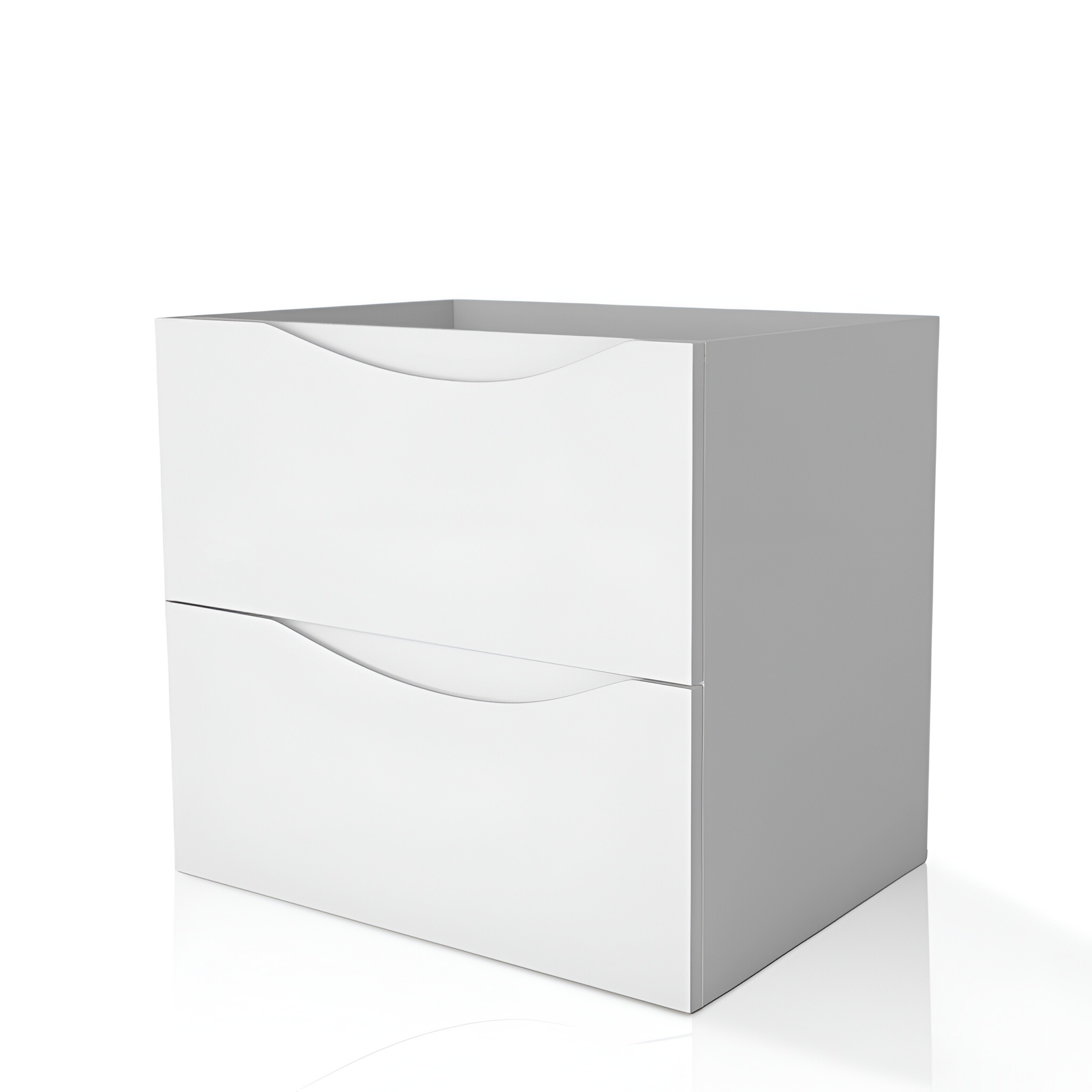 KOLORADO 600, meuble sous-vasque suspendu blanc brillant