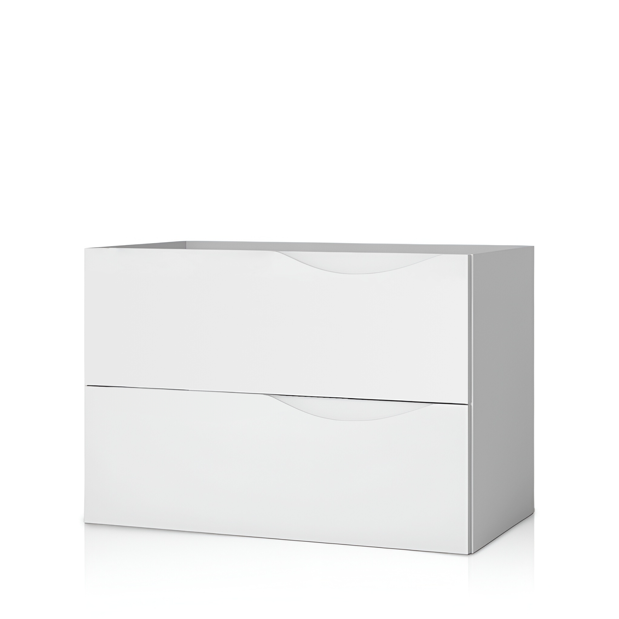 KOLORADO 80 cm blanc brillant, meuble sous-vasque suspendu