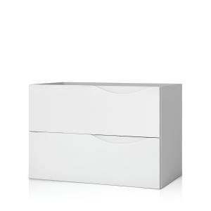 Meuble sous-vasque suspendu KOLORADO blanc 80 cm - Image supplémentaire