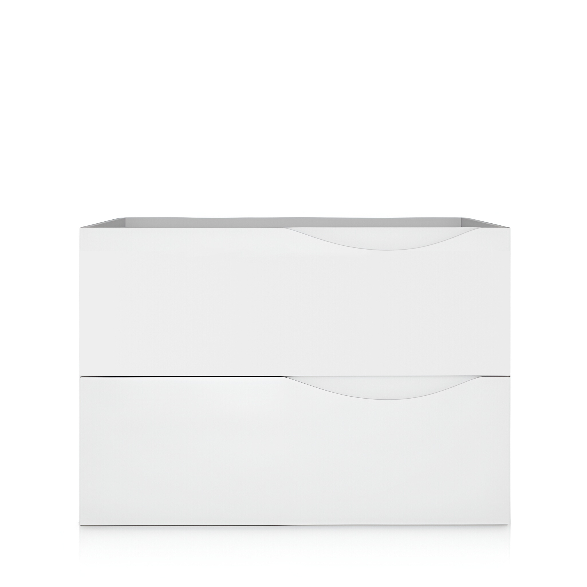 Meuble KOLORADO 80 cm suspendu, finition blanc brillant