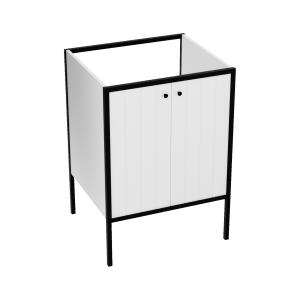 Meuble sous-vasque autoportant DSM Mimir 600 – Blanc, moderne et compact - Image principale