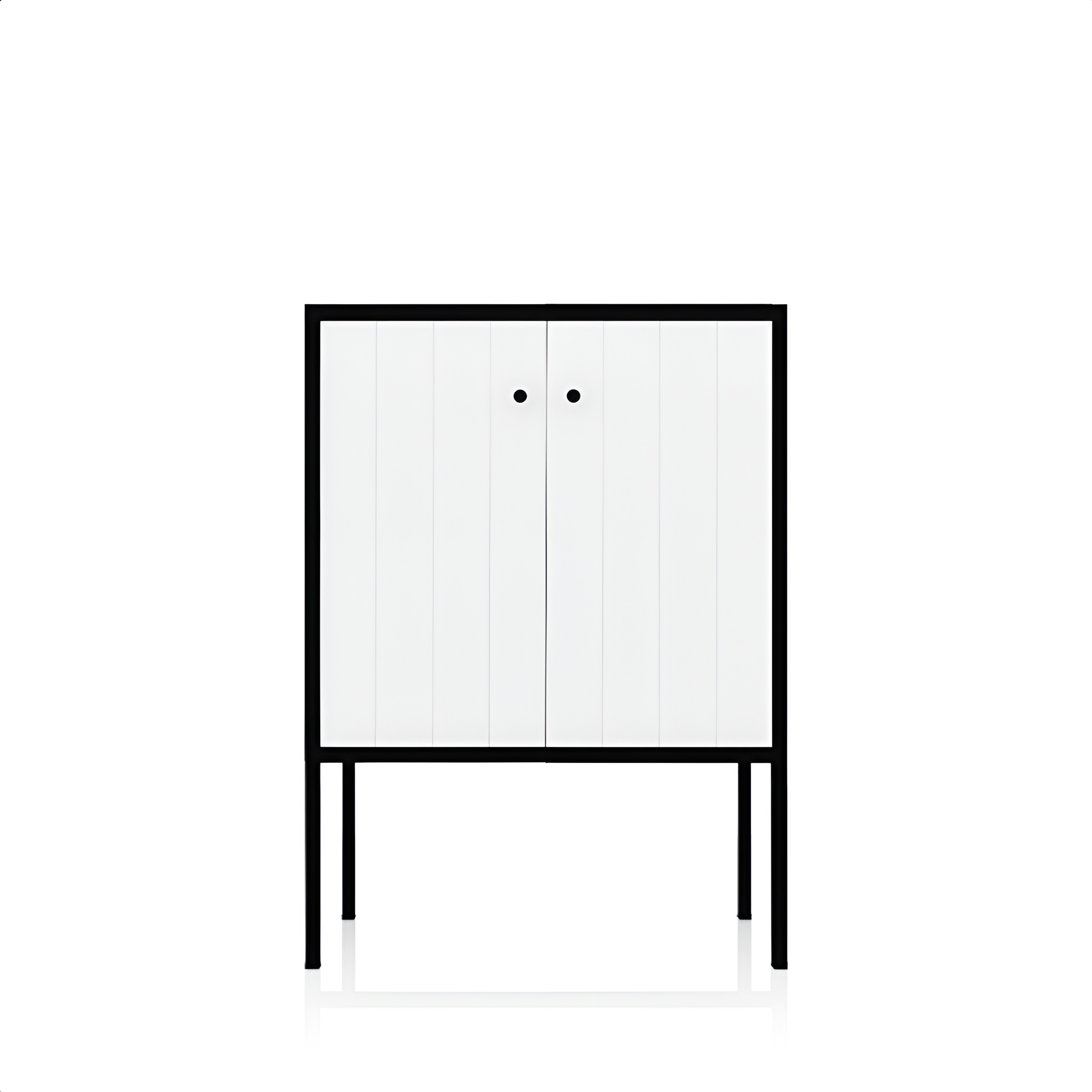 DSM Mimir 600, meuble sous-vasque blanc mat posé au sol
