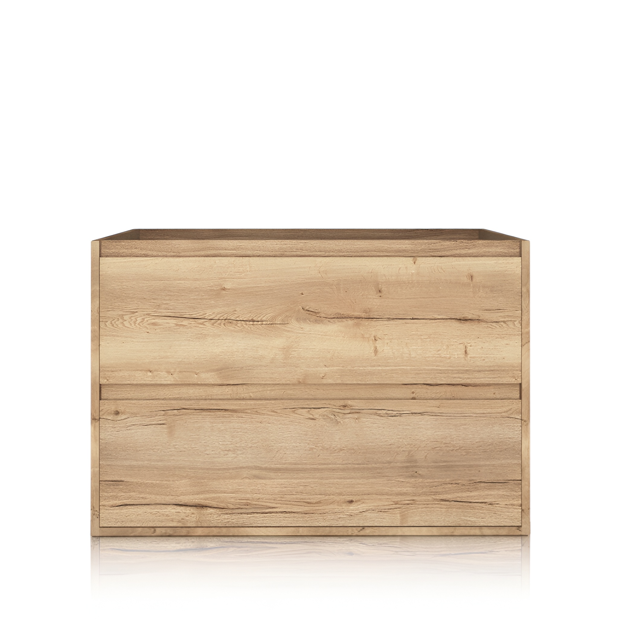 Meuble MINNESOTA WOOD 800 aspect chêne, suspendu au mur