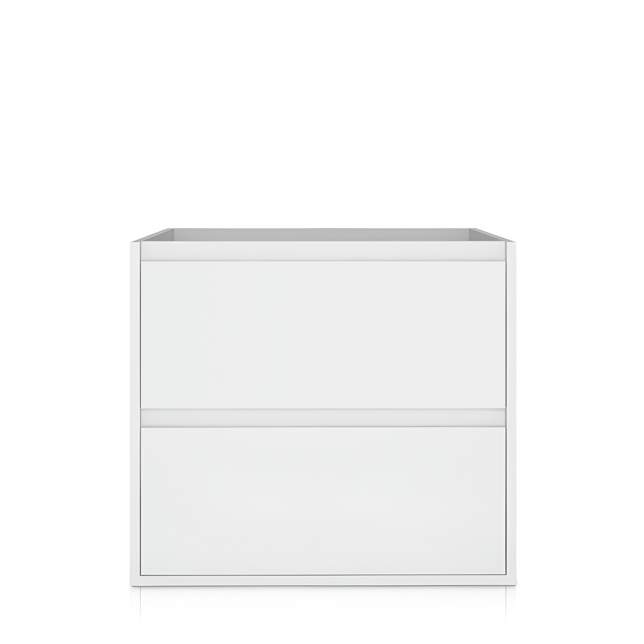 Meuble Minnesota 600 blanc brillant suspendu au mur