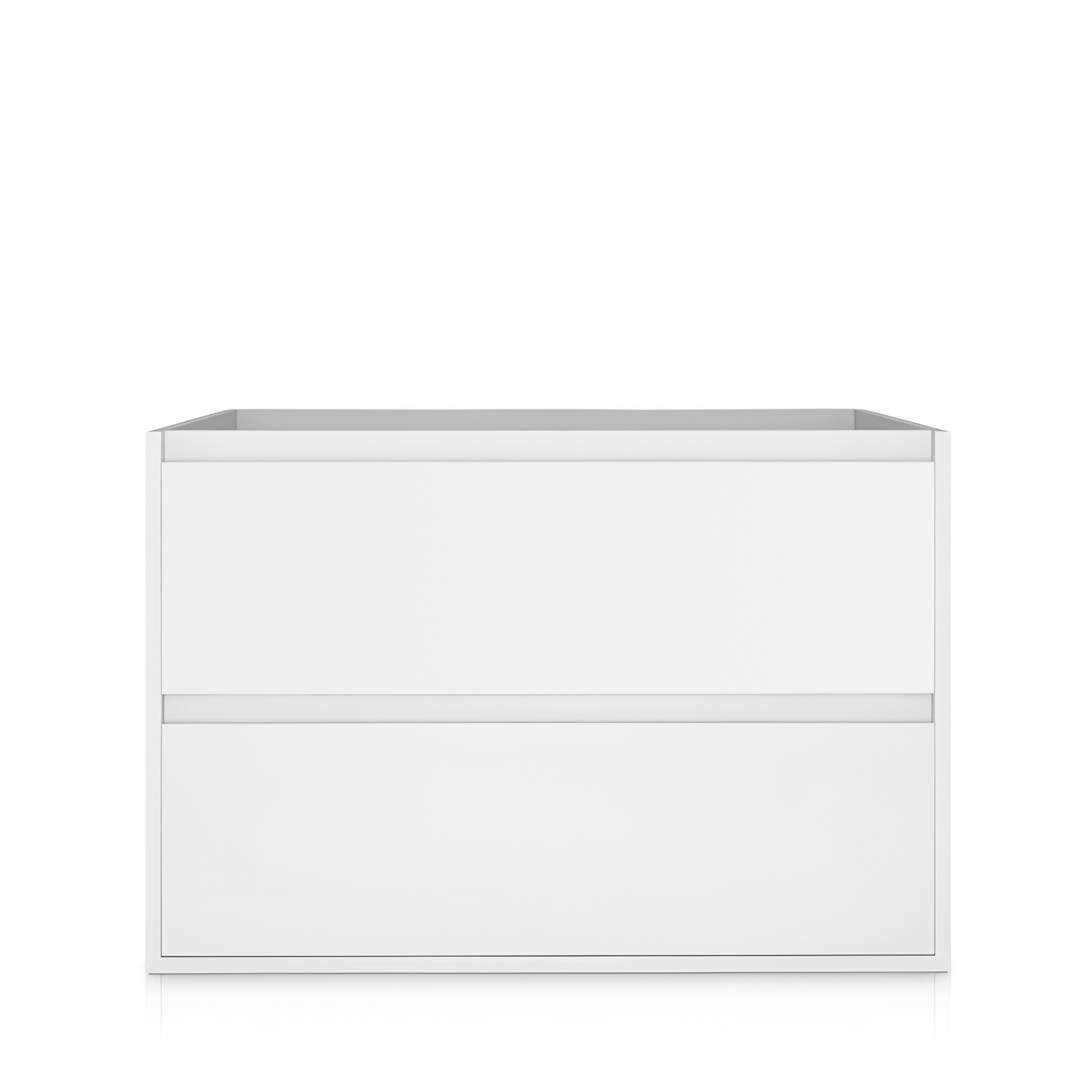 Meuble MINNESOTA 800 blanc brillant suspendu au mur