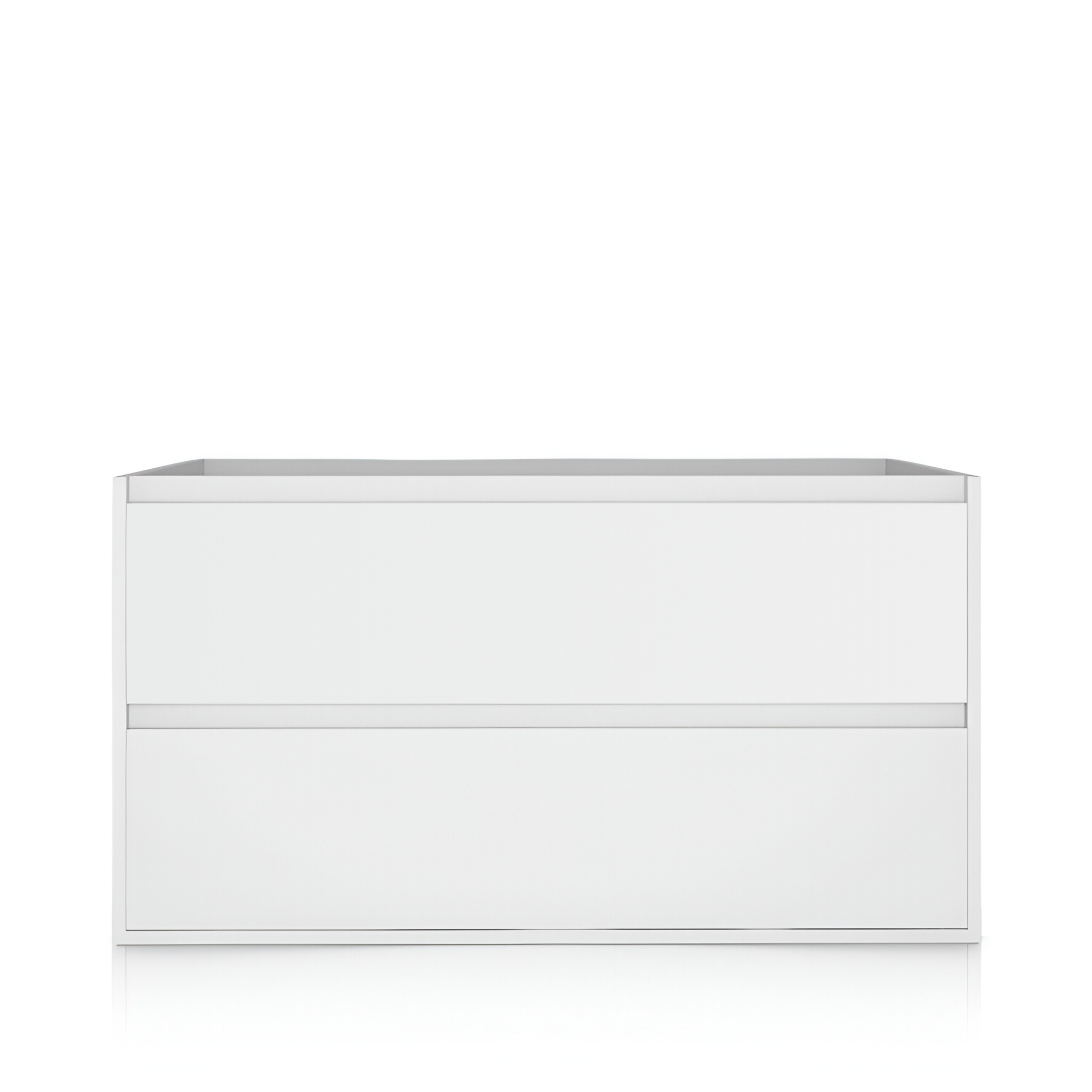 Meuble MINNESOTA 1000 blanc brillant suspendu au mur