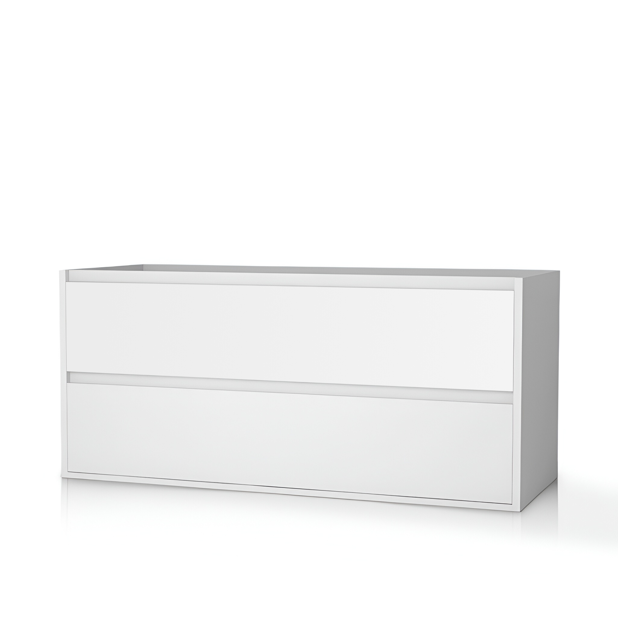 MINNESOTA 1200, meuble sous-vasque suspendu en blanc brillant