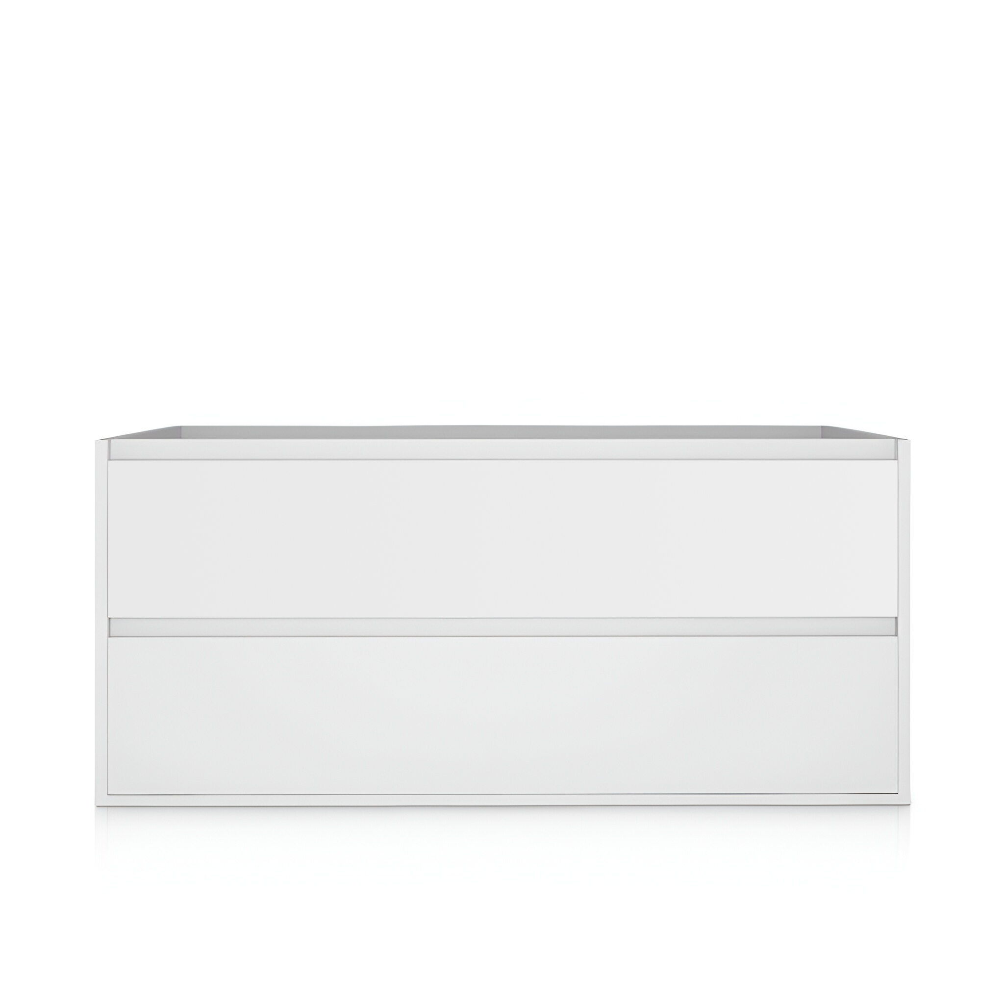Meuble MINNESOTA 1200 blanc brillant suspendu au mur