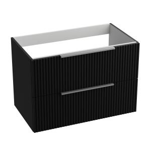 Armoire murale de salle de bain Oklahoma Black Matt 80 - Image principale