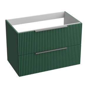 Meuble de salle de bain suspendu Oklahoma Green Mat 80 – vert bouteille, fermeture amortie et extraction totale - Image principale