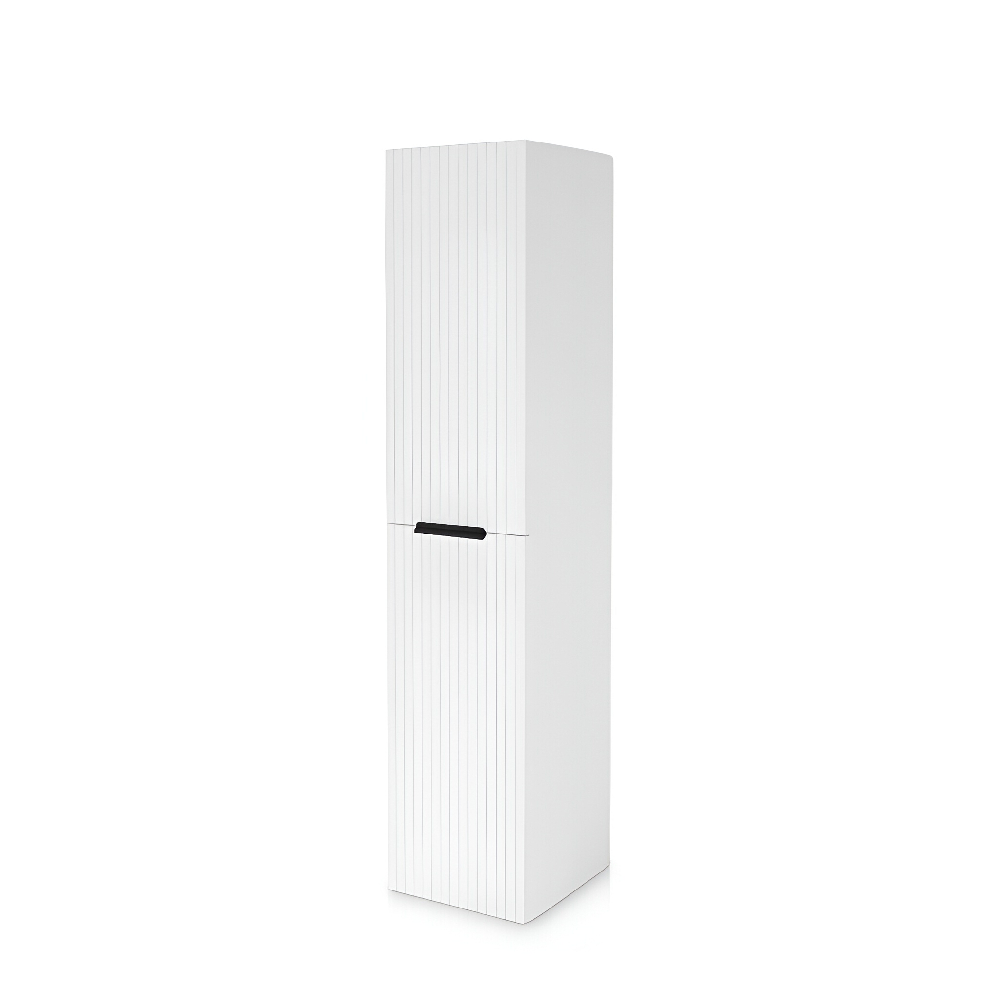 Armoire haute Oklahoma White 300 étroite, en blanc mat